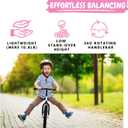 Bicystar 16 Inch Kids Balance Bike for 5-8 Year Old, No Pedals, Air Tires, Footrests, Adjustable Height for Big Boys, Girls