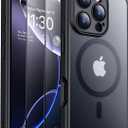 SPIDERCASE Designed for iPhone 16 Pro Case, Magnetic [2+Full Coverage Tempered Glass Screen Protector] [Full Camera Protection] Anti-Fingerprint Anti-Scratch for iPhone 16 Pro 6.3, Black