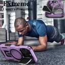 MMHUO for iPhone 16 Pro Case with Adjustable Camera Protector & Screen Protector,[Compatible with MagSafe] [Military Grade Protection] Shockproof Phone Case for iPhone 16 Pro,Purple