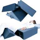 Wedges for Bed Positioning, Side Wedge Pillows for Seniors 3PCS, Multifunction Positioning Wedge Pillow for Sleeping and Back Pain Relief, Wedge Pillow for Bed Sores, Knee Elevated (Grey)