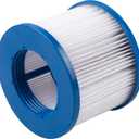 #WEJOY AquaSpa Easy Set Pool Spa Hot Tub Filter Replacement Cartridges for Type PM_SPA-P154_Grey/Black/White/Wine, Fold White Filter Paper for Many Massage Pool Models(4 PC) (PM_PG02000000084_Blue)