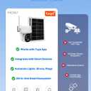 MOES 4G LTE Cellular Solar Security Camera, Lifetime Free Unlimited Data 2K Wireless Outdoor Surveillance, Color Night Vision, AI PIR Motion Sensor Detection, Built-in VSIM Card, 32GB Storage