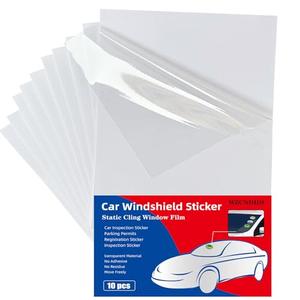 Car Windshield Sticker, Windshield Applicator, Clear Window Cling for Car (10PCS/8.3"X5.8")