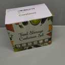 40 Piece Food Storage Containers with Lids(20 Containers & 20 Lids), BPA-Free Plastic Food Containers for Kitchen Storage and Organization, Leak Proof Meal Prep Container, Includes Labels & Pen