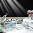 I00000 200pcs Silver Disposable Plastic Cups 9 oz Clear Plastic Cups Old Fashioned Tumblers Silver Rim Cup Disposable Party Cup Elegant Silver Wine Glasses Cocktail Cup