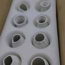 5'' White Ceramic Bud Vases Set of 10 - Small, Mini Vases for Flowers, Centerpieces & Decor (10pcs-01)