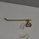 JQK Champagne Bronze Toilet Paper Holder, 5 Inch Tissue Paper Dispenser for Bathroom, 304 Stainless Steel Thick 0.8mm Wall Mount, TPH100-CB (Bar)