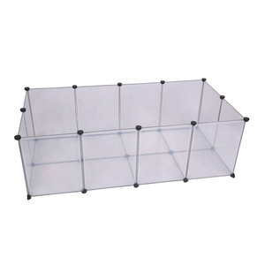 Free-range enclosure with floor panels white