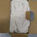 MIULEE Pack of 2 Corduroy Decorative Throw Pillow Covers 18x18 Inch Soft Boho Striped Pillow Covers Modern Farmhouse Home Decor for Sofa Living Room Couch Bed Cream White