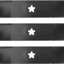 OCPTY Medium-Lift Blades 48'' Mower Blades for Husqvarna YTH2348, YTH2348, YTH24V48, YTH2448, YTH2748, GTH2548 for Husqvarna 532173921, 539110512, 173921, for Craftsman 917532173921 48 inch 3Pack