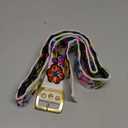 Handmade Embroidered Belts for Women by Peruvian Artisans - Woven Boho Floral - Casual & Colorful Belts for Women (Large - 42.5", White)