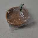 HITOMEN Handmade Rattan Bread Baskets Round Wicker Fruit Serving Storage Bowls, Natural Woven Decorative Kitchen Counter Organizing (Honey Brown) M-9.1"