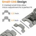 Grade 5 Titanium Band for Apple Watch Ultra 3/2/1 49mm & Series 11/10 46mm, DLC Coating Anti-Scratch Ultra 3 Band with Small-Link Design for Precise Fit, Secure Butterfly Clasp Band for Men