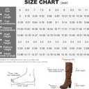 mysoft Women's Knee High Boots Fashion Chunky Block Heel Warm Winter Boots with Side Zippers (8.5)