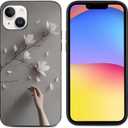iPhone 15 Case with Design for Girls Women, Shockproof, Hand Picked Flowers Slip Resistant Slim Fit Protective Phone Case