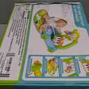 Baby Gym Play Mat with Walker, 2 IN 1 Kick and Play Piano Activity Center with Light & Music, Tummy Time Mat & Baby Push Toys for 0-6 12-18 Months, Sit-to-Stand Learning Walker for Infant Toddler Gift (Green)