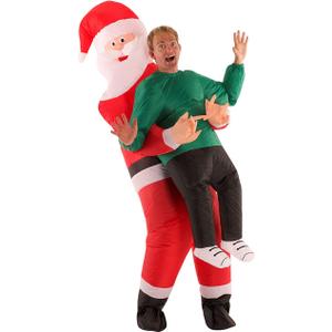Morph Inflatable Santa Costume Adult, Santa Claus Inflatable Costume, Blow Up Santa Costumes for Adults, Santa Costume, One Size