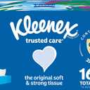 Kleenex Trusted Care Facial Tissues, 8 Flat Boxes, 200 Tissues per Box, 2-Ply (White)