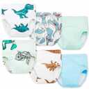 Joyo roy 6Pcs Potty Training Underwear Boys Soft Cotton Toilet Training Pants Great Aabsorption Leakproof Baby Toddler Boy Underwear 2T Comfortable Padded Pee Pants for Boys with Potty Chart