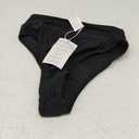 Kepblom Women's High Waisted Bikini Bottom - High Cut Cheeky Rave Bottoms for Beach, Swimming Pool,Rave Festivals S