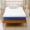 Gelsea 6" Twin Cooling Gel Memory Foam Mattress in a Box, Medium Firm, Graphite-Infused & Fiberglass-Free, CertiPUR-US Certified