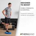 THERABAND Stability Trainer Pad, Intermediate Level, Soft, Blue Foam Balance Pad for Physical Therapy, Exercise Pad for Core Strength, Lightweight Non-Slip Balance Trainer, Portable Foam Pad for Home or Clinic Use