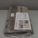 PURRUGS Dirt Trapping Door Mat 34" x 60", Non-Slip/Skid Machine Washable Entryway Rug, Shoes Scraper, Area Rug, Super Absorbent Welcome Mat for Muddy Wet Shoes and Paws, Beige & Grayish Brown