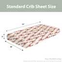 Red Lobster Baby Crib Sheets for Boy Girl 52"x28" Nautical Marine Animal Soft Snug Fitted Crib Mattress Cover Neutral Sea Beach Summer Nursery Baby Sheet for Standard Crib and Toddler Mattress (One size)