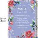 2 x Aunt Birthday Card, Happy Birthday Card Gifts for Aunt from Niece Nephew