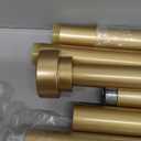 HEI! DEAR Gold Curtain Rods 72 to 144 Inch(6-12FT),1 Inch Long Curtain Rod,Adjustable Heavy Duty Curtain Rods,Modern Decorative Drapery Rods,Telescoping Window Single Curtains Rods 36-150",Brass Gold