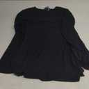 SAMPEEL Womens Sweaters Crewneck Long Sleeve Shirts with Pockets Fall Outfits 2025 Fashion Winter Clothing Side Slit (X-Large, Black)