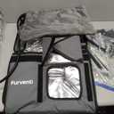 Heated Cat House for Outside,Dual Camera Mounts,100% Weatherproof & Extremely Insulated,Elevated Feral Cat Shelter with Escape Door,Waterproof Eaves for Outdoor Stray Barn Cat(Dark Grey, S) 16.5"L x 12.6"W x 17.7"H