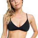 Roxy Women's Bikini Top UPF 50+, Quick-Dry, Removable Pads, Swimsuit Top, Surf & Beachwear (XS, Anthracite)
