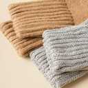 Yoicy Womens Super Thick Wool Socks - Soft Warm Comfort Casual Crew Winter Socks (Pack of 3-5), Multicolor (One Size)