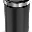 Irishom Vacuum Coffee Canisters with Airtight Lids 33 Auto Vacuum and Stop Touch Screen Storage Jar 1.6L/54oz (Black)