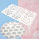 Silicone Honeycomb Molds 3D Honeycomb Bees Lace Mat Fondant Mold Lace Pad Baking Cake Chocolate Candy Mold for Cupcake Decorating Tools Kitchen (Honeycomb_11.84 x 6.92 x 0.36 inches)