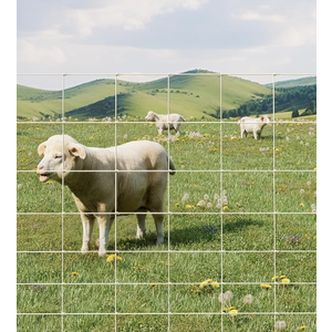 GarveeLife Cattle Farm Fence, 5 ft x 328 ft Galvanized Wire Fencing for Goat, Deer, Hog Yard Livestock Animals Protection