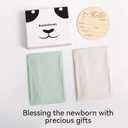 Rayon Made from Bamboo Baby Swaddle Blanket,2 Pack Soft & Breathable Receiving Blankets for Infant Newborn, Swaddle Wrap for Babies Girl and Boy, 47 x 47 Inch, (Sage & Oat)