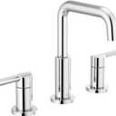 Delta Nicoli Chrome Faucet 3 Hole, 8 Inch Widespread Bathroom Sink Faucet for Vanity, Push-Pop Drain Assembly, Chrome 35849LF