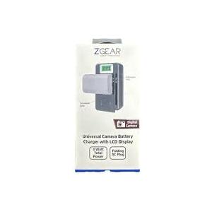 ZGEAR - Universal Camera Battery Charger W/LCD Charge Display
