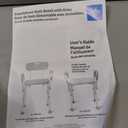 Medline Shower Chair with Backrest and Padded Armrests - 350 lb. capacity, Bath Bench, Seat, Stool for Independent Adult, Seniors, Elderly & Disabled Patients
7K+ bought in past month