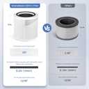 AromaRoom Air Purifier Filter for AP103 Air Purifier, 3-in-1 H13 True HEPA High-Efficiency Activated Carbon Filter, 2 Packs