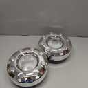 2PCS Replacement for 2005-2018 F-350 F350 Dually Front 4X4 Open Chrome Wheel Center Hub Cap Replaces 5C3Z1130TA