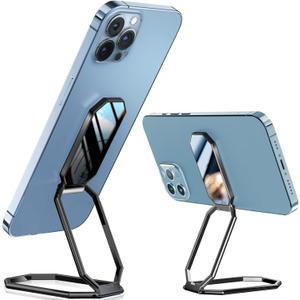A-LuGei  &  Phone Kickstand Ring Holder, Magnetic Cell Phone Grips, Phone Stand for Desk, Adhesive Phone Holder for Hand, 360 Rotation Ring for Back of iPhone Case