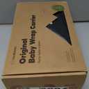 KeaBabies Baby Wrap Carrier - All in 1 Original Baby Carrier Newborn to Toddler Sling, Easy to Wear, Hands Free Bonding, Lightweight, Breathable Infant Wraps (Trendy Black) (One Size (Pack of 1))