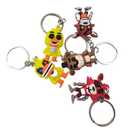 18 Pack FNAF Game Keychains Anime Action Figures Keyrings Five Night At Fredys Doll Key Chains Car Key Rings Pendant Charms Accessories
