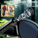 Smart Glasses with Camera,Bluetooth AI Sunglasses,Translation/Voice Control/Music Play for Travel, Conferences & Vlogging Unisex