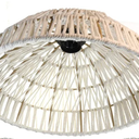 Osasy 3 Pack Boho lamp Shades Chandeliers Light Shades,Coastal Cage Dome Rattan Hanging Light Shade, Ceiling Light Covers Replacement,Bohemian lampshades