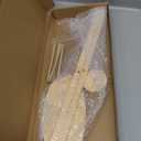 BENECREAT Portable Amish Style Yarn Swift Winder, Desktop Standing Needlecraft Finishing Tool with Oval Base for Wool, Yarn and Embroidery Thread