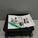 GSlife Narrow Dish Drying Rack - Expandable Small Dish Rack for Kitchen Counter, 2 Tier Adjustable Capacity Dish Drainer Rack for RV/ 1-2 People Families, 15.7''-20.7''L x 7" D x 12.6" H, Black